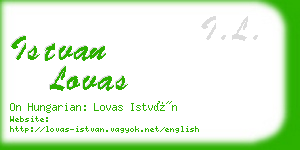 istvan lovas business card